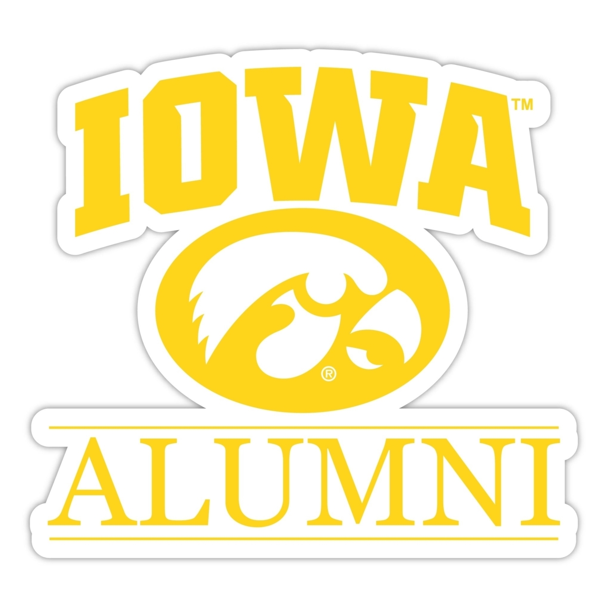 Iowa Hawkeyes Alumni 4 Sticker
