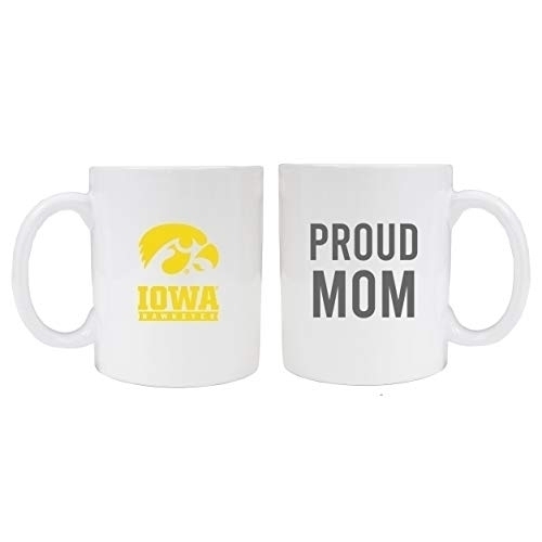 Iowa Hawkeyes Proud Mom Ceramic Coffee Mug - White