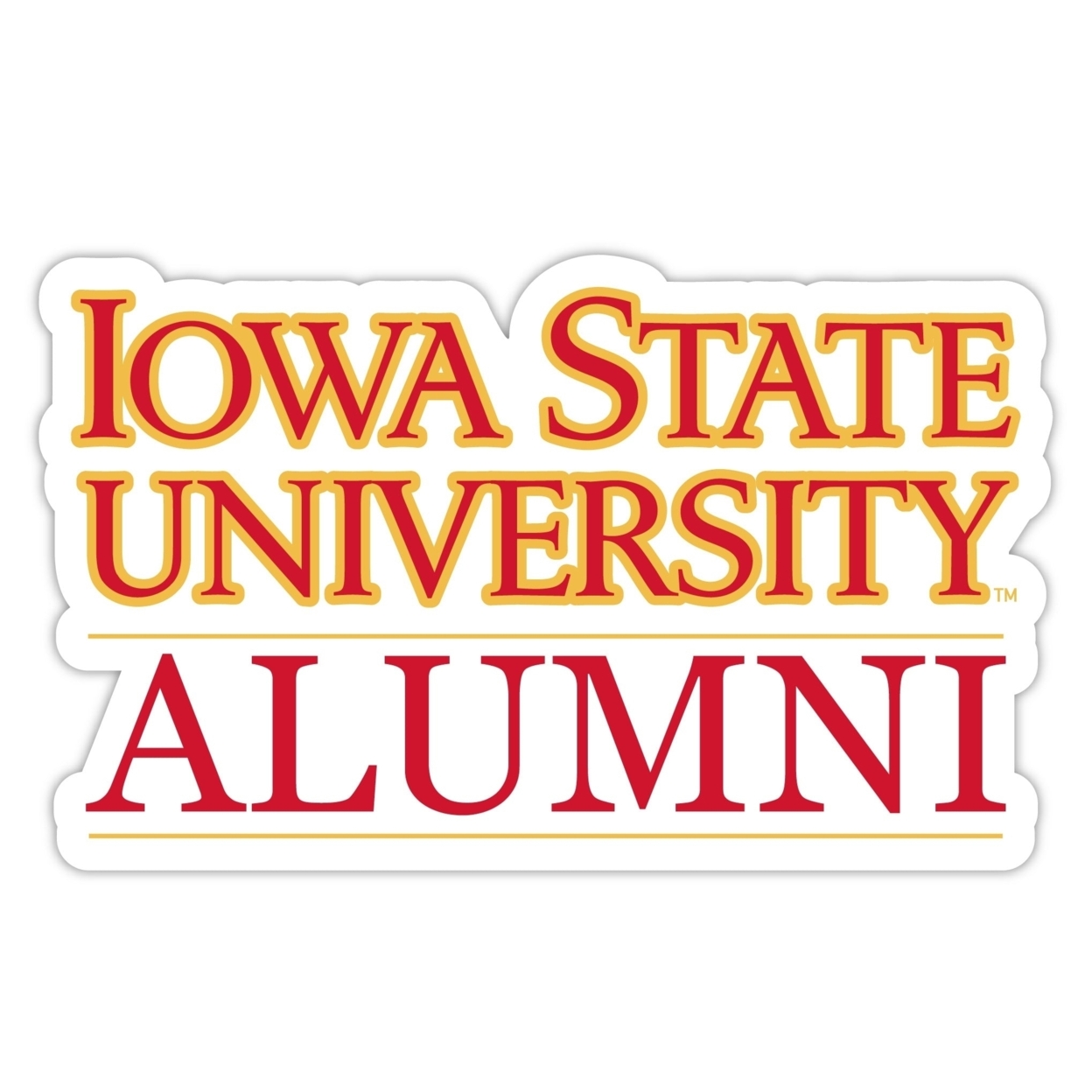 Iowa State Cyclones Alumni 4 Sticker