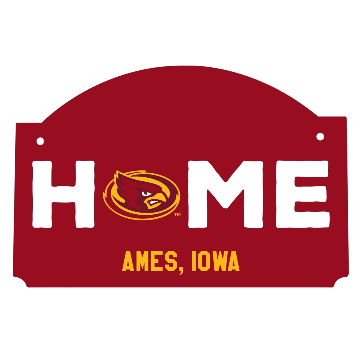 Iowa State Cyclones Wood Sign With String
