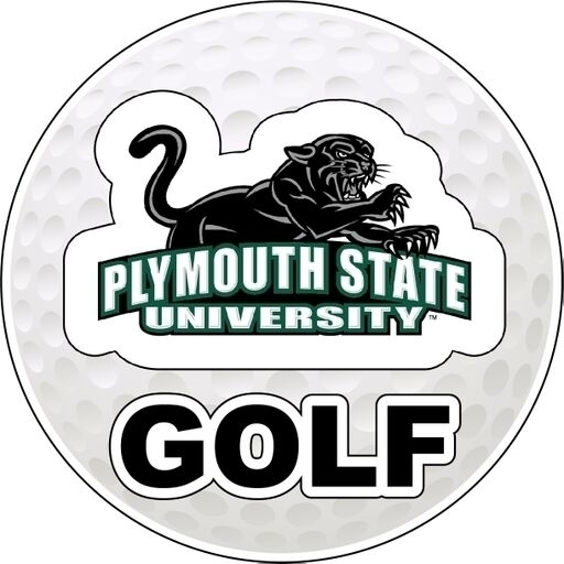 Plymouth State University 4-Inch Round Golf Ball Vinyl Decal Sticker