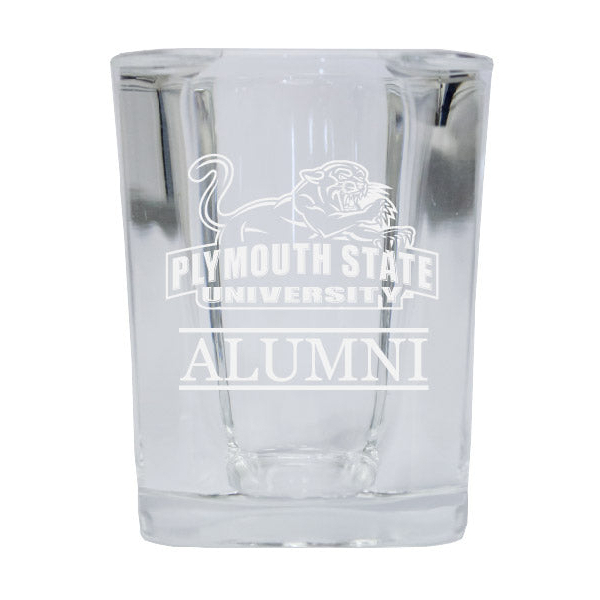 Plymouth State University Alumni Etched Square Shot Glass