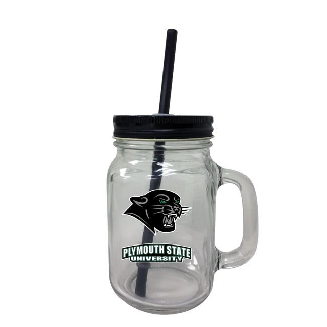 Plymouth State University Mason Jar Glass