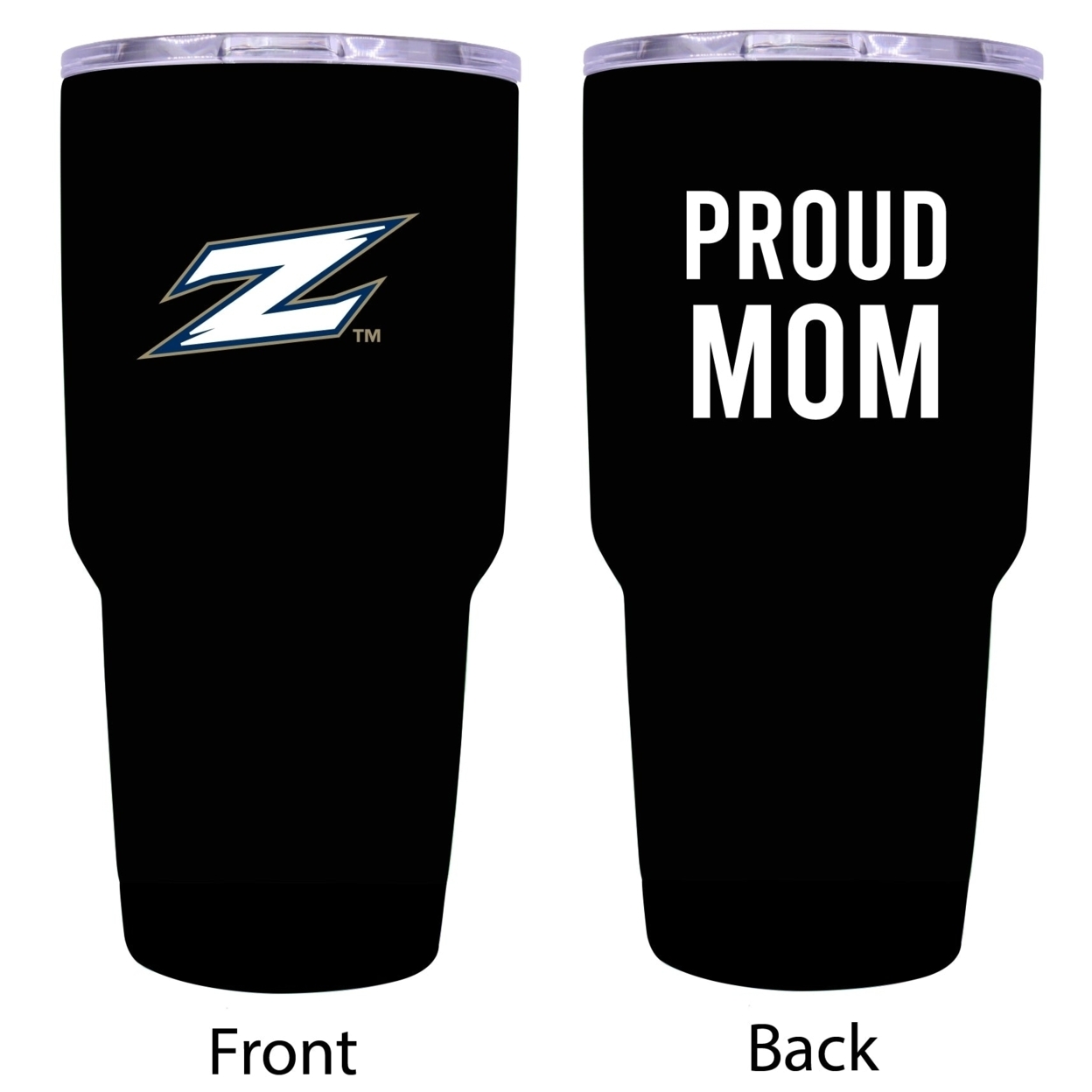 R And R Imports Akron Zips Proud Mom 24 Oz Insulated Stainless Steel Tumblers Black.