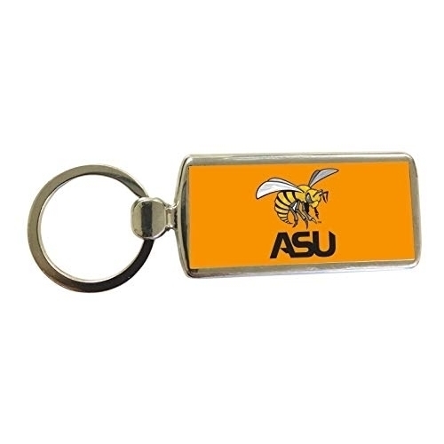 R And R Imports Alabama State University Metal Keychain