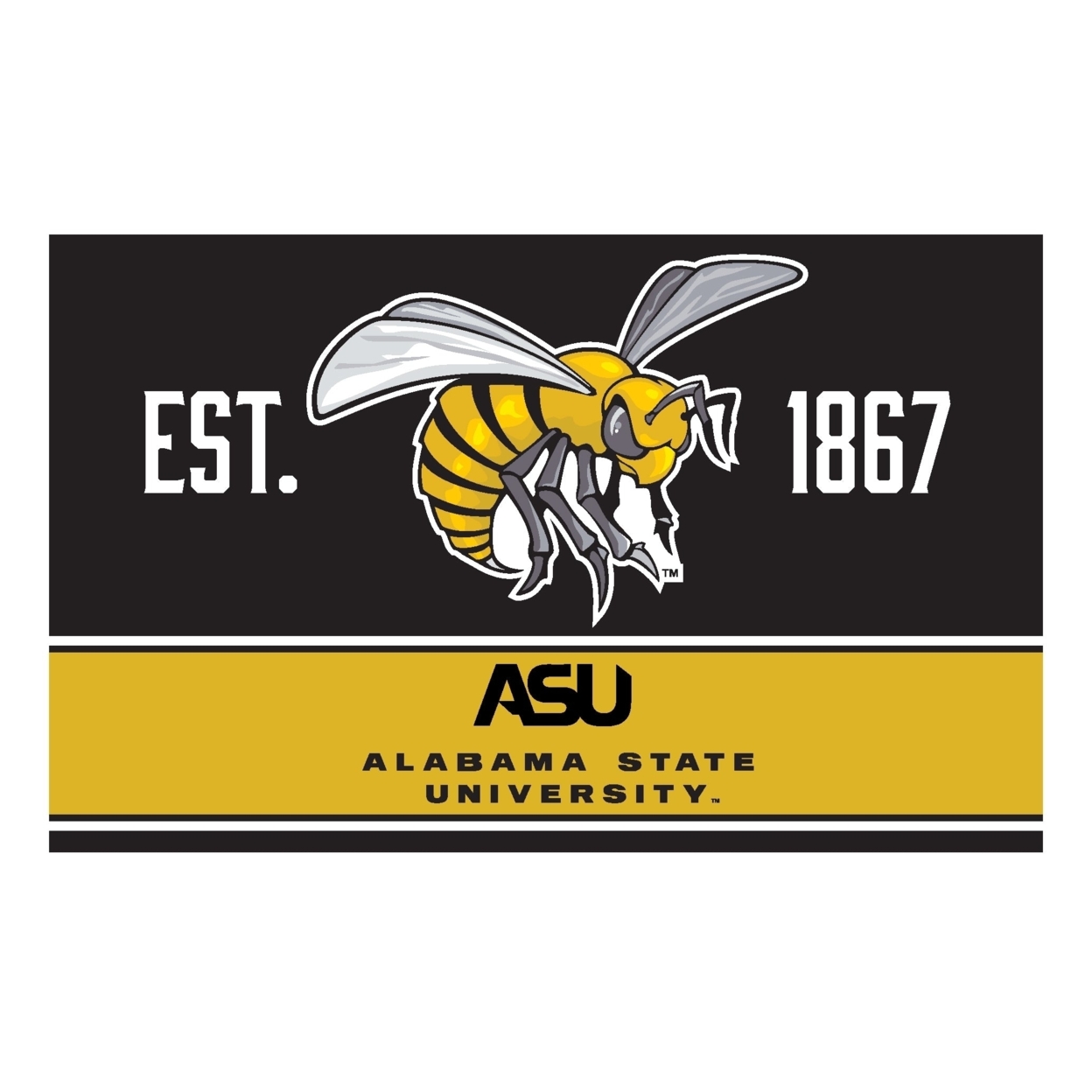 R And R Imports Alabama State University Wood Sign With Frame