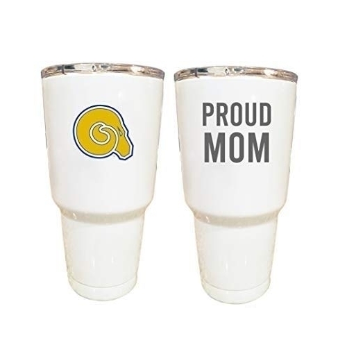 Albany State University Proud Mom 24 Oz Insulated Stainless Steel Tumblers White.