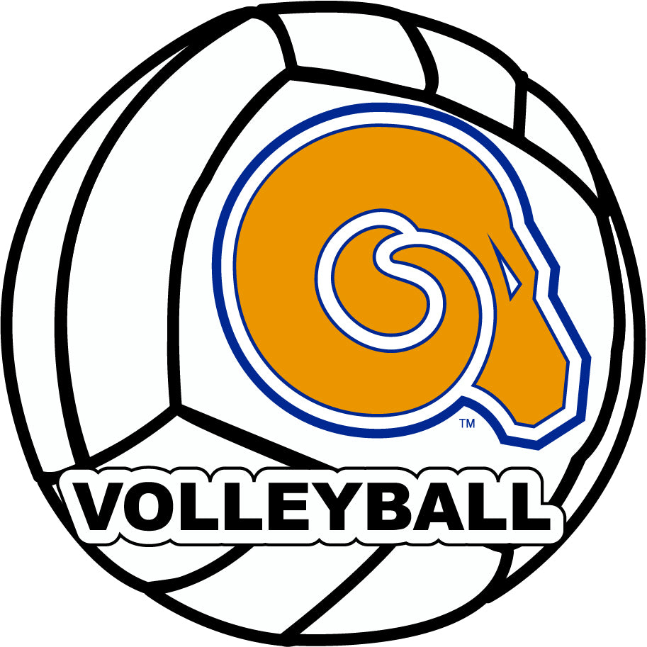 Albany State University 4-Inch Round Volleyball Vinyl Decal Sticker