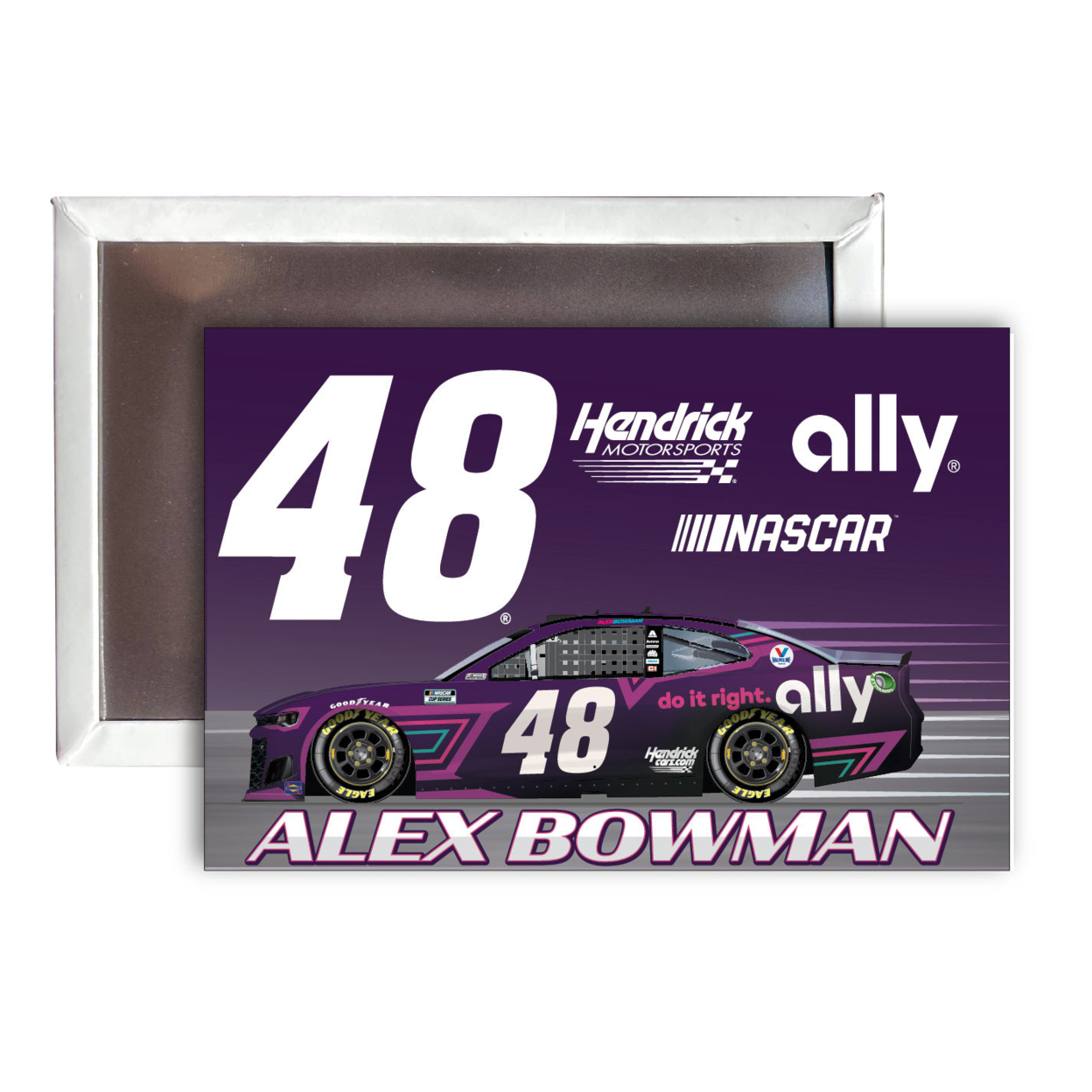 R And R Imports Alex Bowman # 48 Nascar 2x3-Inch Fridge Magnet 4-PackNew For 2021
