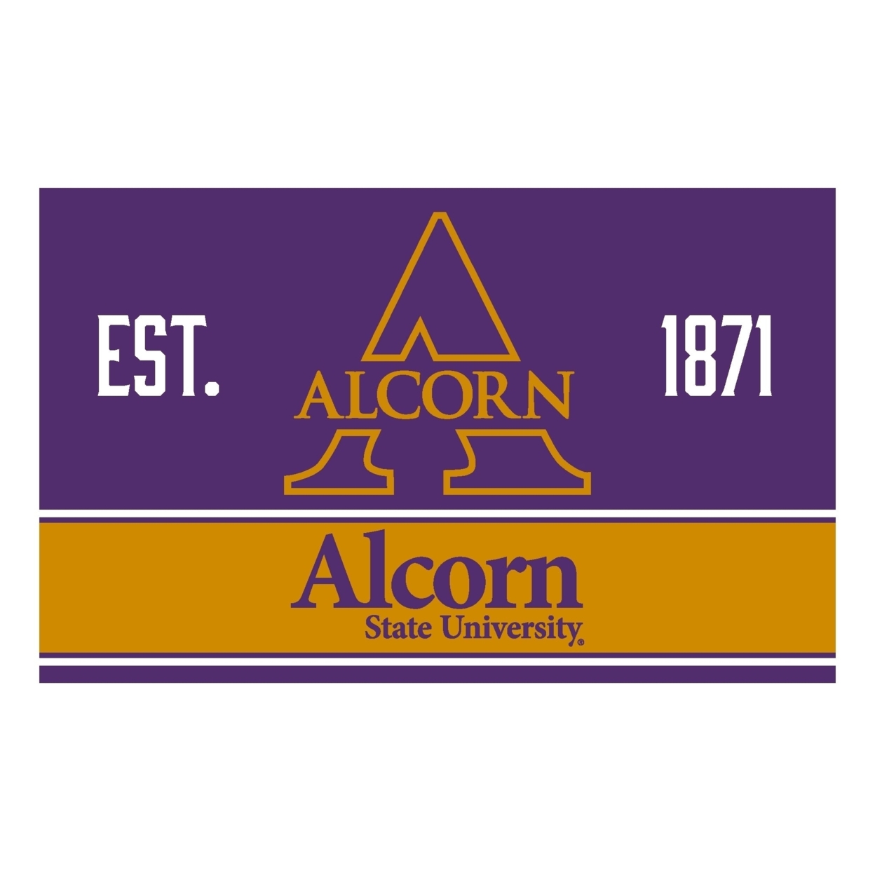 R And R Imports Alcorn State Braves Wood Sign With Frame