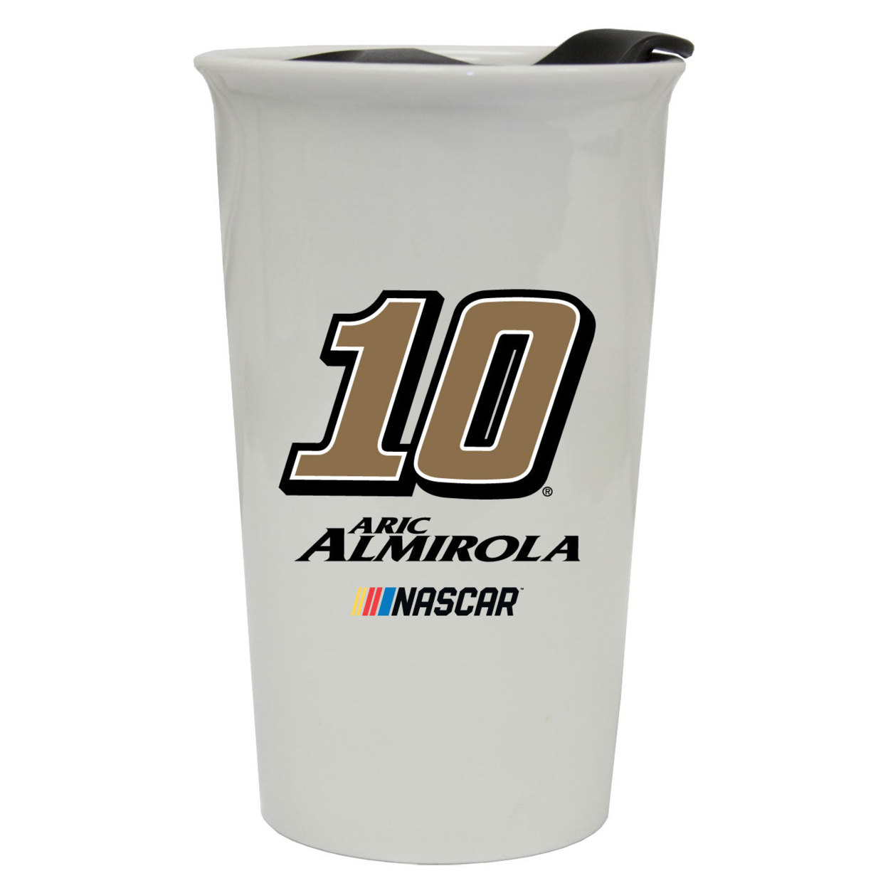 R And R Imports Aric Almirola #10 NASCAR Double Walled Ceramic Tumbler New For 2020