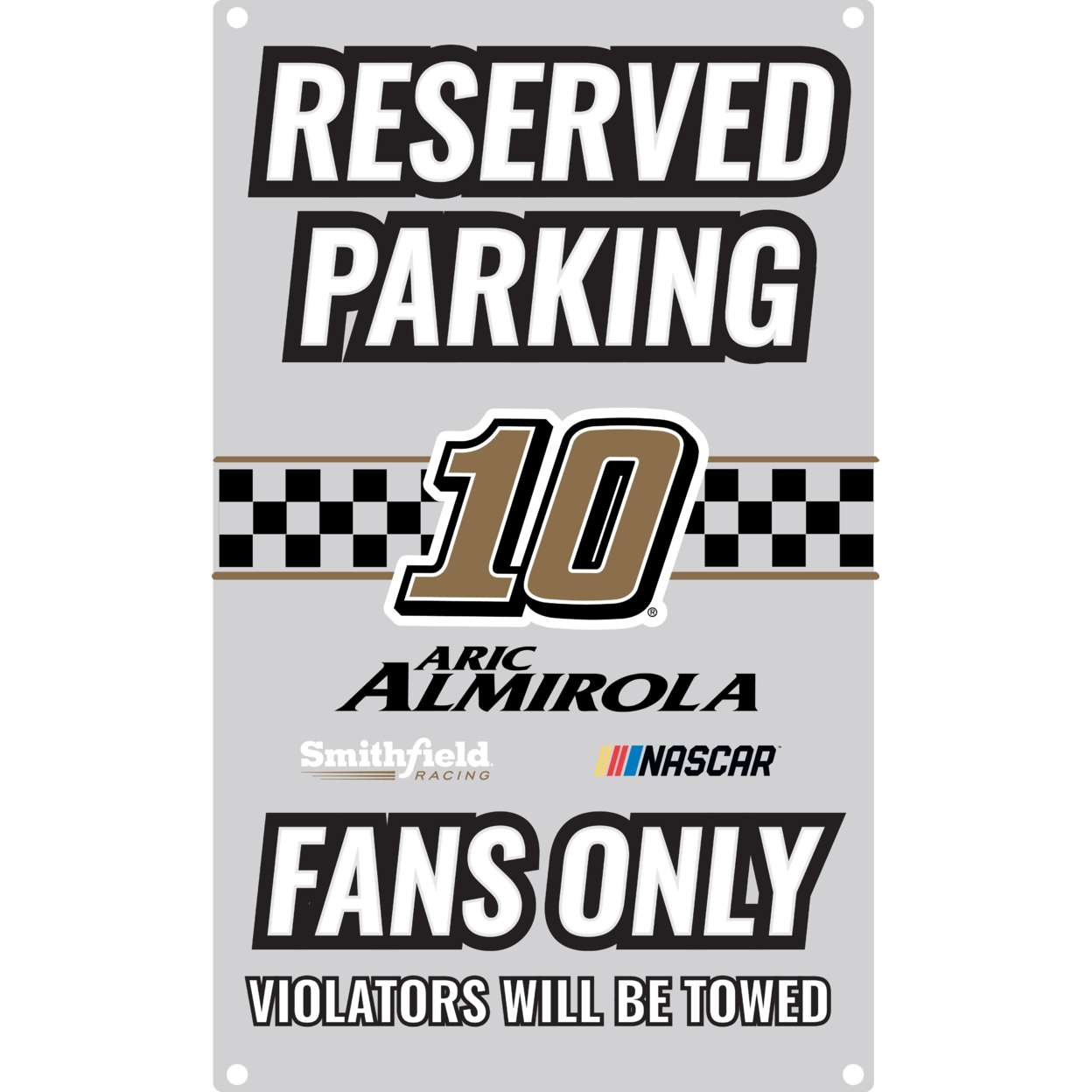 R And R Imports Aric Almirola #10 Metal Sign New For 2020