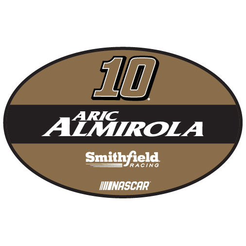 Aric Almirola #10 Oval Decal Sticker