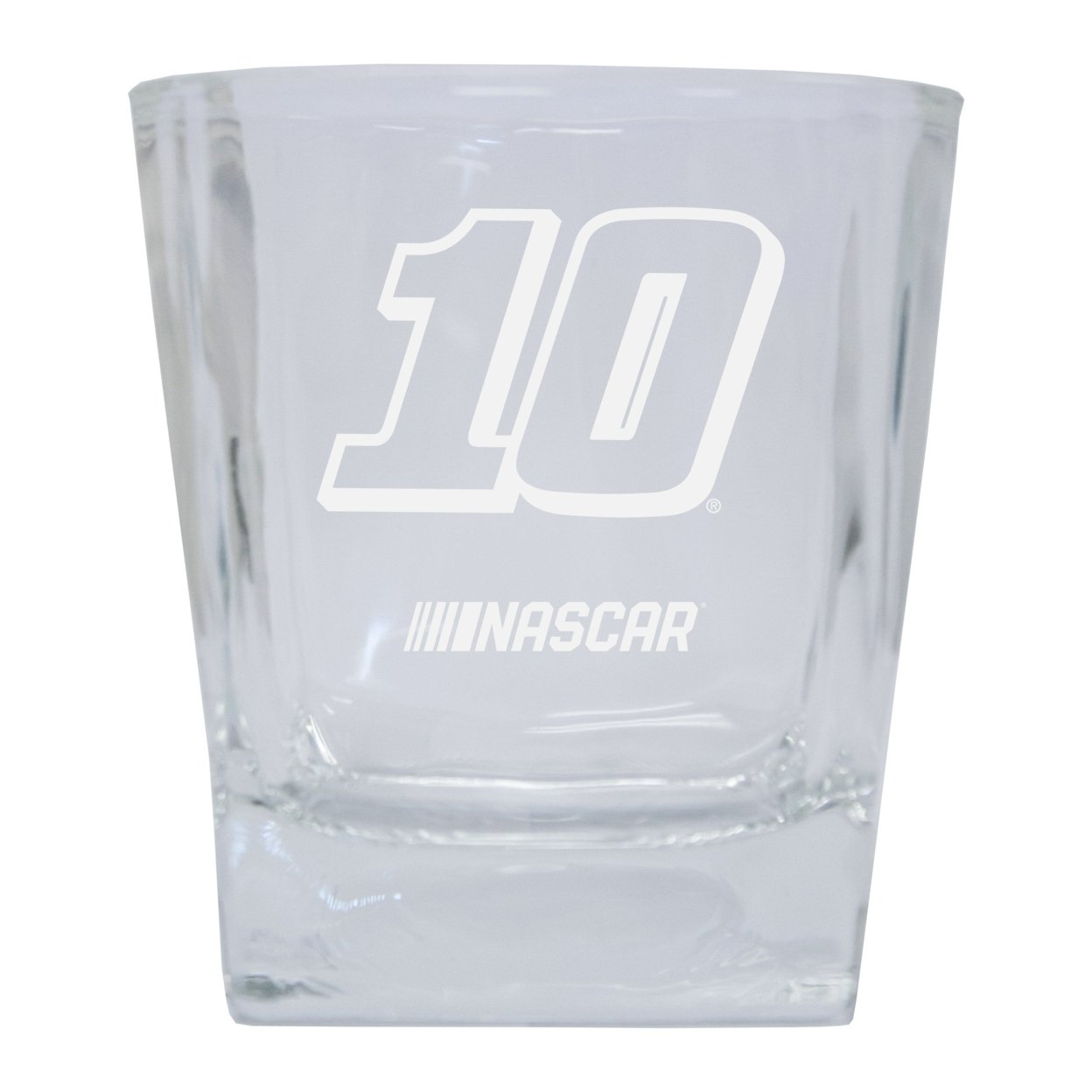 R And R Imports Aric Almirola NASCAR #10 Etched Whiskey Glass 2-Pack