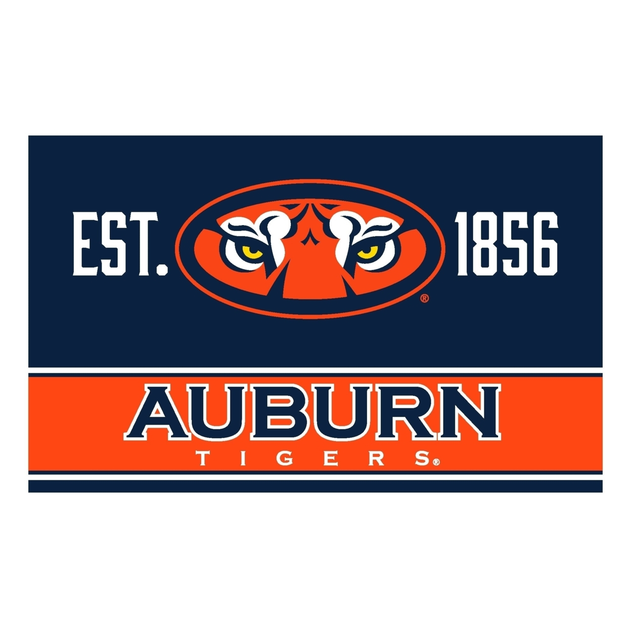 R And R Imports Auburn Tigers Wood Sign With Frame