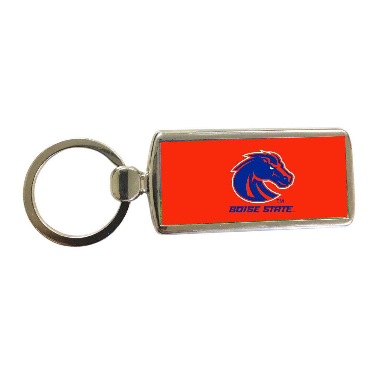 R And R Imports Boise State Broncos Metal Keychain