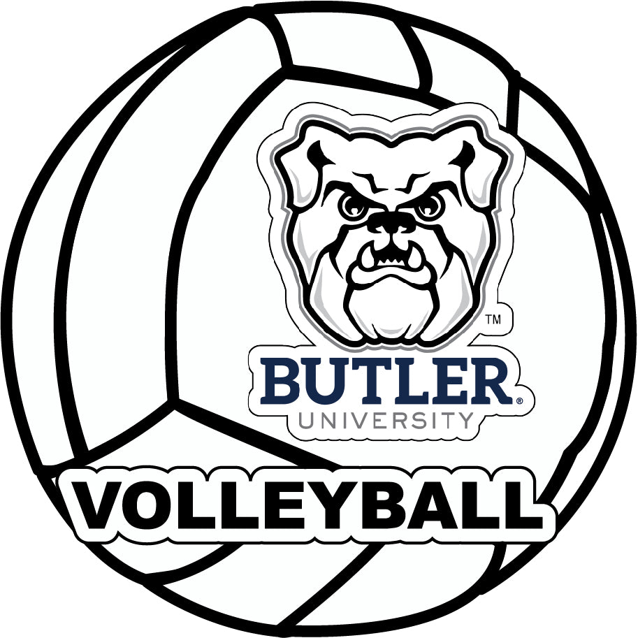 Butler Bulldogs 4-Inch Round Volleyball Vinyl Decal Sticker