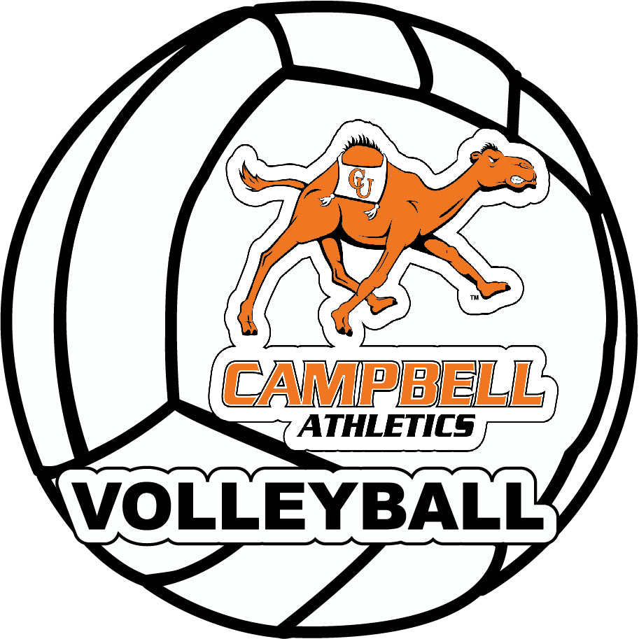 Campbell University Fighting Camels 4-Inch Round Volleyball Vinyl Decal Sticker