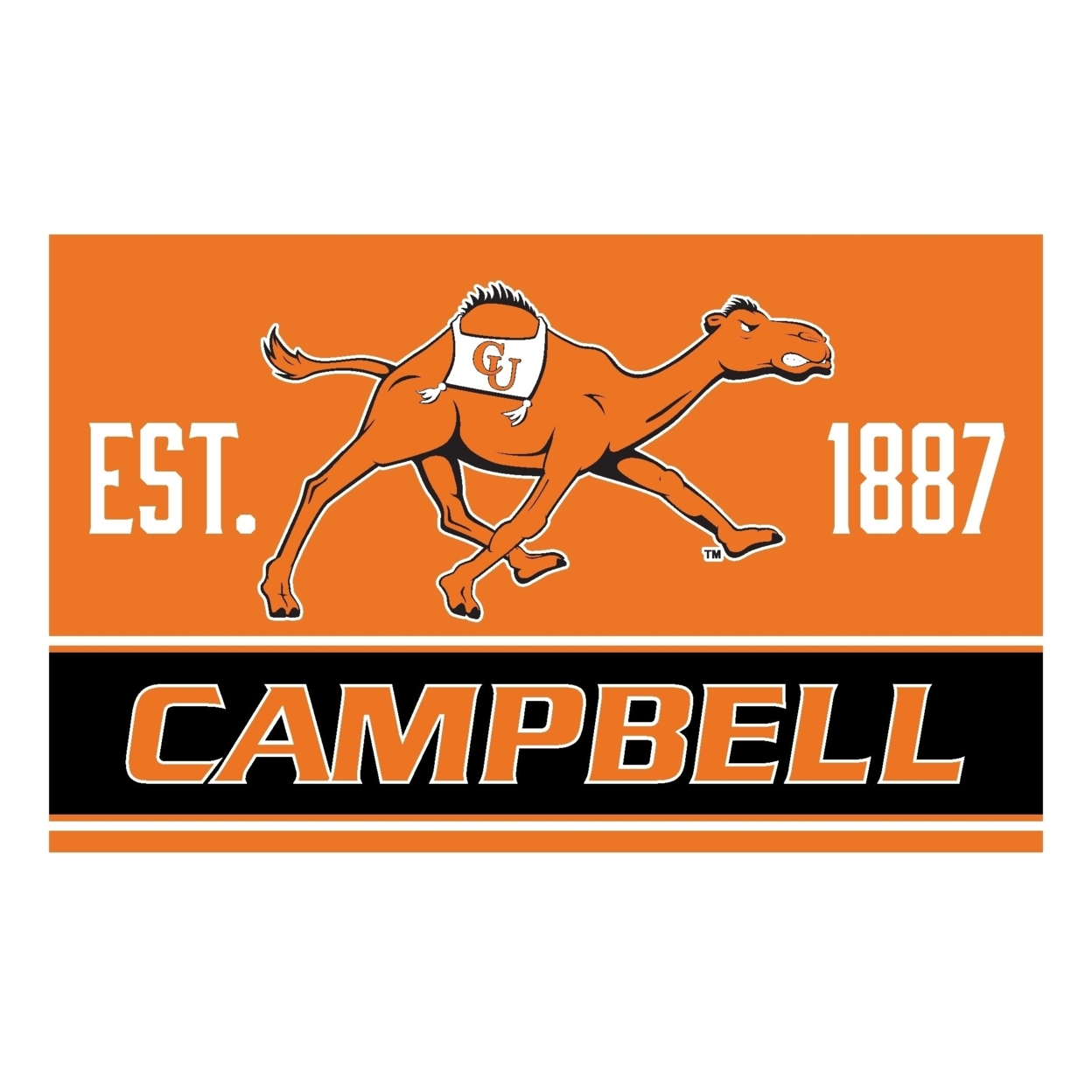 R And R Imports Campbell University Fighting Camels Wood Sign With Frame