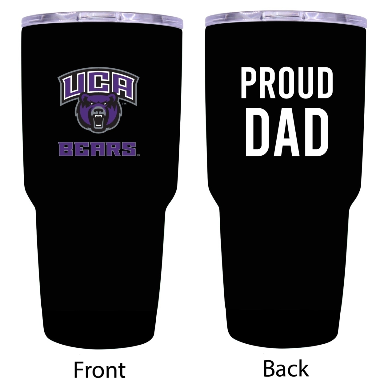 Central Arkansas Bears Proud Dad 24oz Insulated Stainless Steel Tumblers