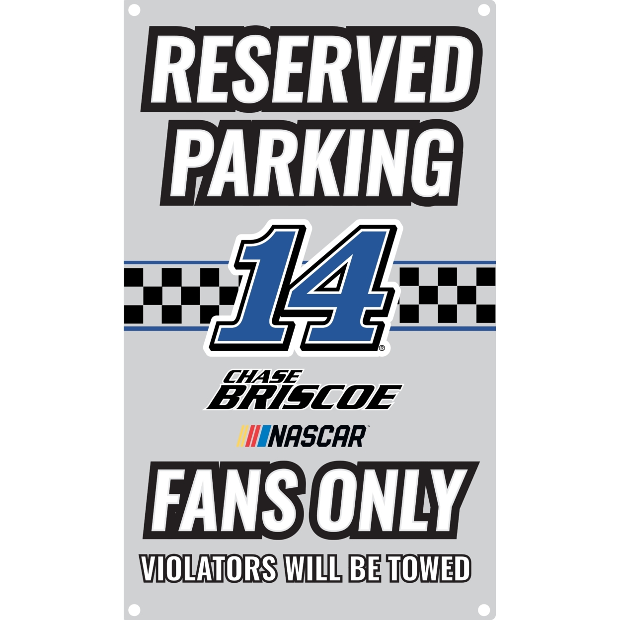 R And R Imports Chase Briscoe #14 No Parking Metal Sign