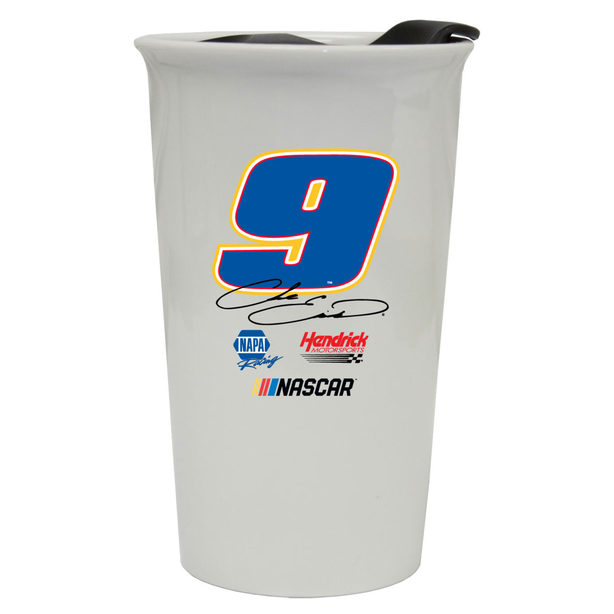 R And R Imports Chase Elliott #9 NASCAR Double Walled Ceramic Tumbler New For 2020