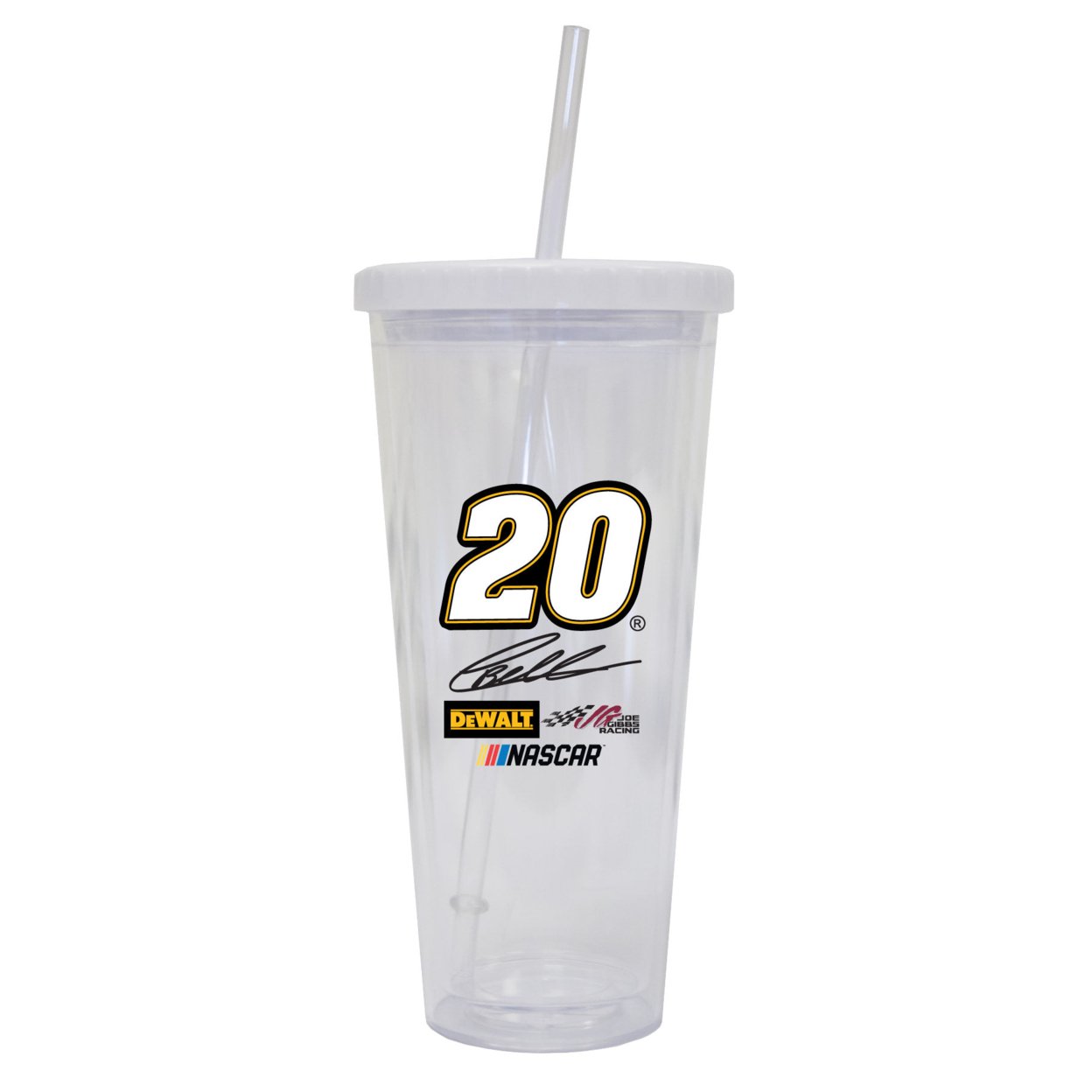 R And R Imports Christopher Bell NASCAR #20 24 Oz Straw Tumbler