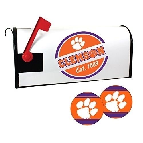R And R Imports Clemson Tigers Magnetic Mailbox Cover And Sticker Set
