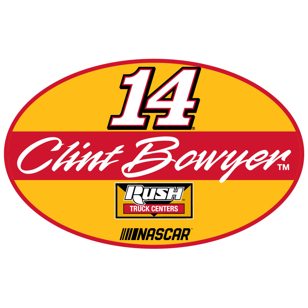 Clint Bowyer #14 Oval Decal Sticker