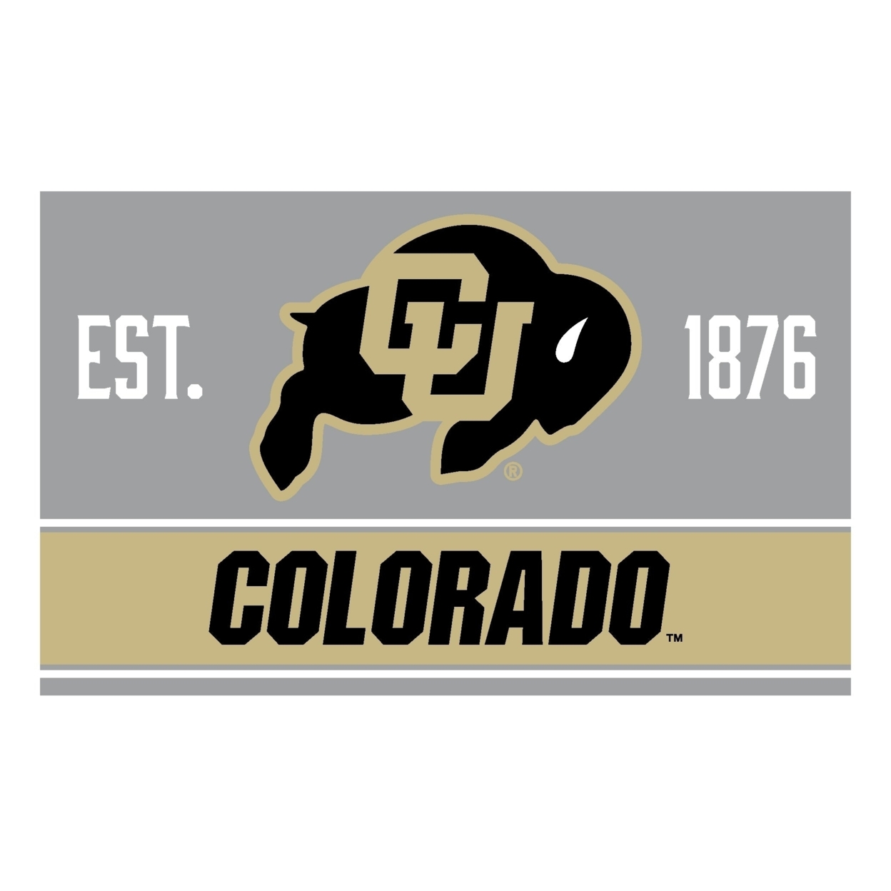 R And R Imports Colorado Buffaloes Wood Sign With Frame
