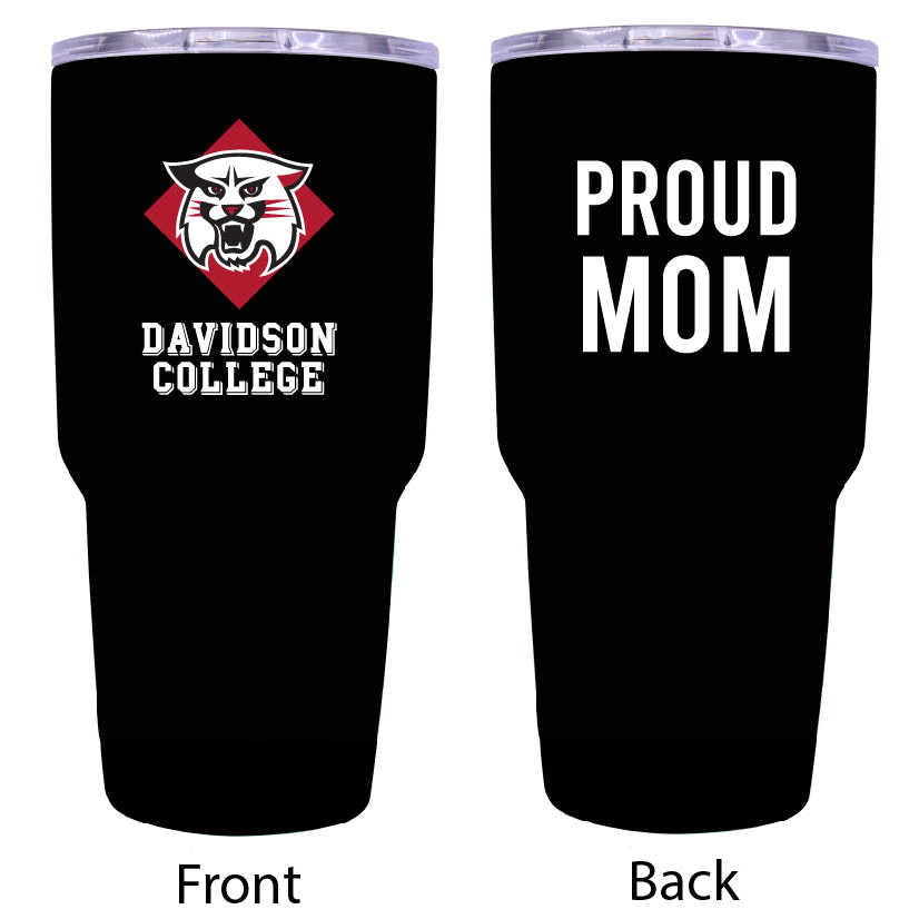 R And R Imports Davidson College Proud Mom 24 Oz Insulated Stainless Steel Tumblers Black.