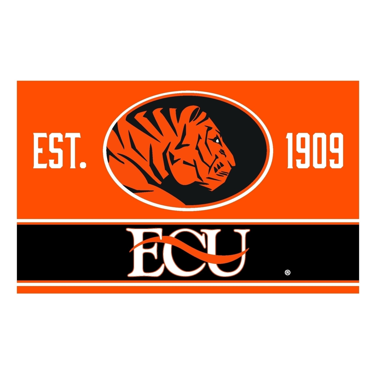 R And R Imports East Central University Tigers Wood Sign With Frame