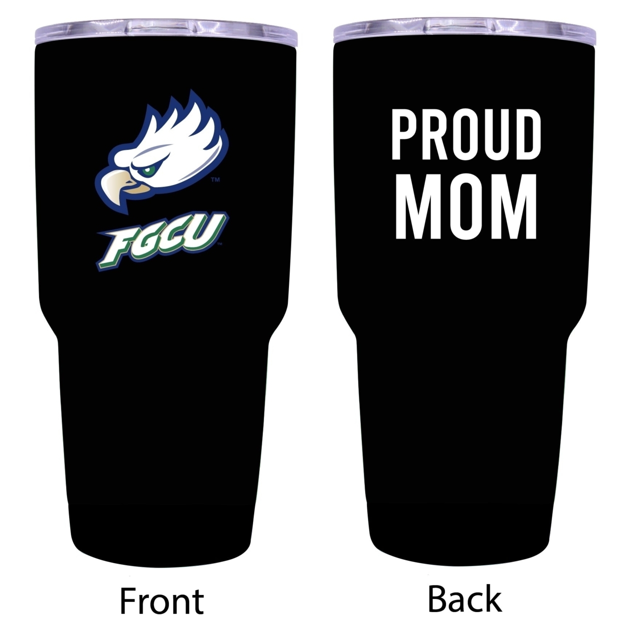 R And R Imports Florida Gulf Coast Eagles Proud Mom 24 Oz Insulated Stainless Steel Tumblers Black.