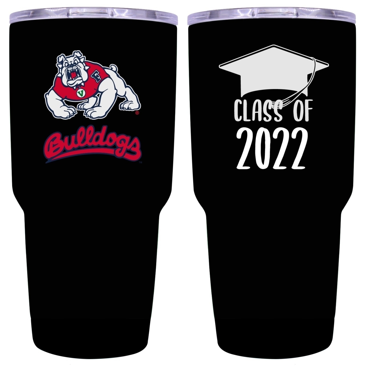 R And R Imports Fresno State Bulldogs 24 Oz Insulated Stainless Steel Tumblers