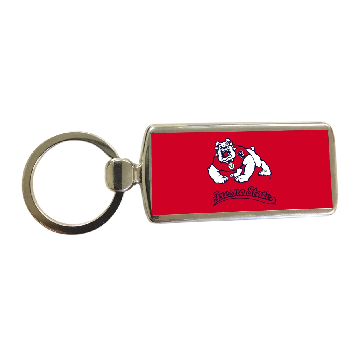 R And R Imports Fresno State Bulldogs Metal Keychain