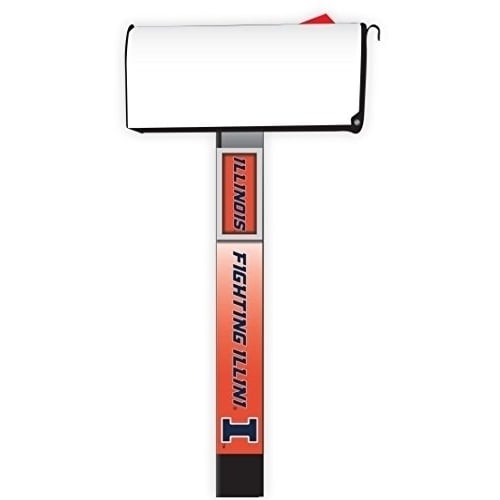 R And R Imports Illinois Fighting Illini 2-Pack Mailbox Post Cover