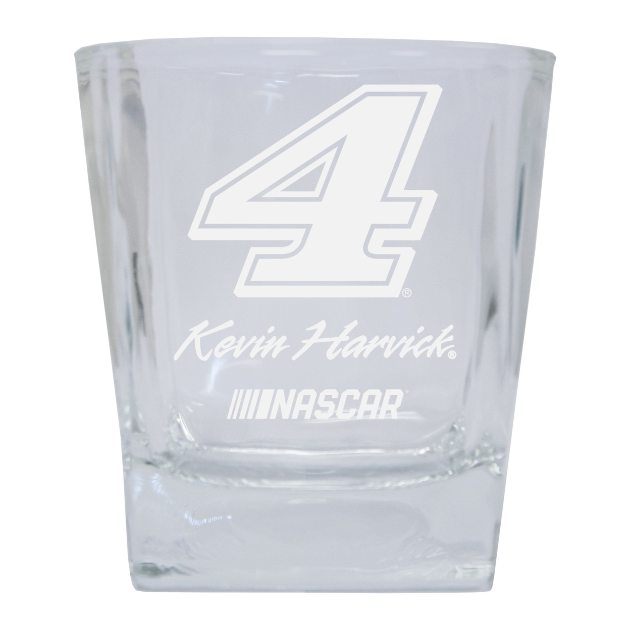 R And R Imports Kevin Harvick #4 NASCAR Cup Series Etched 5 Oz Shooter Glass 2-Pack