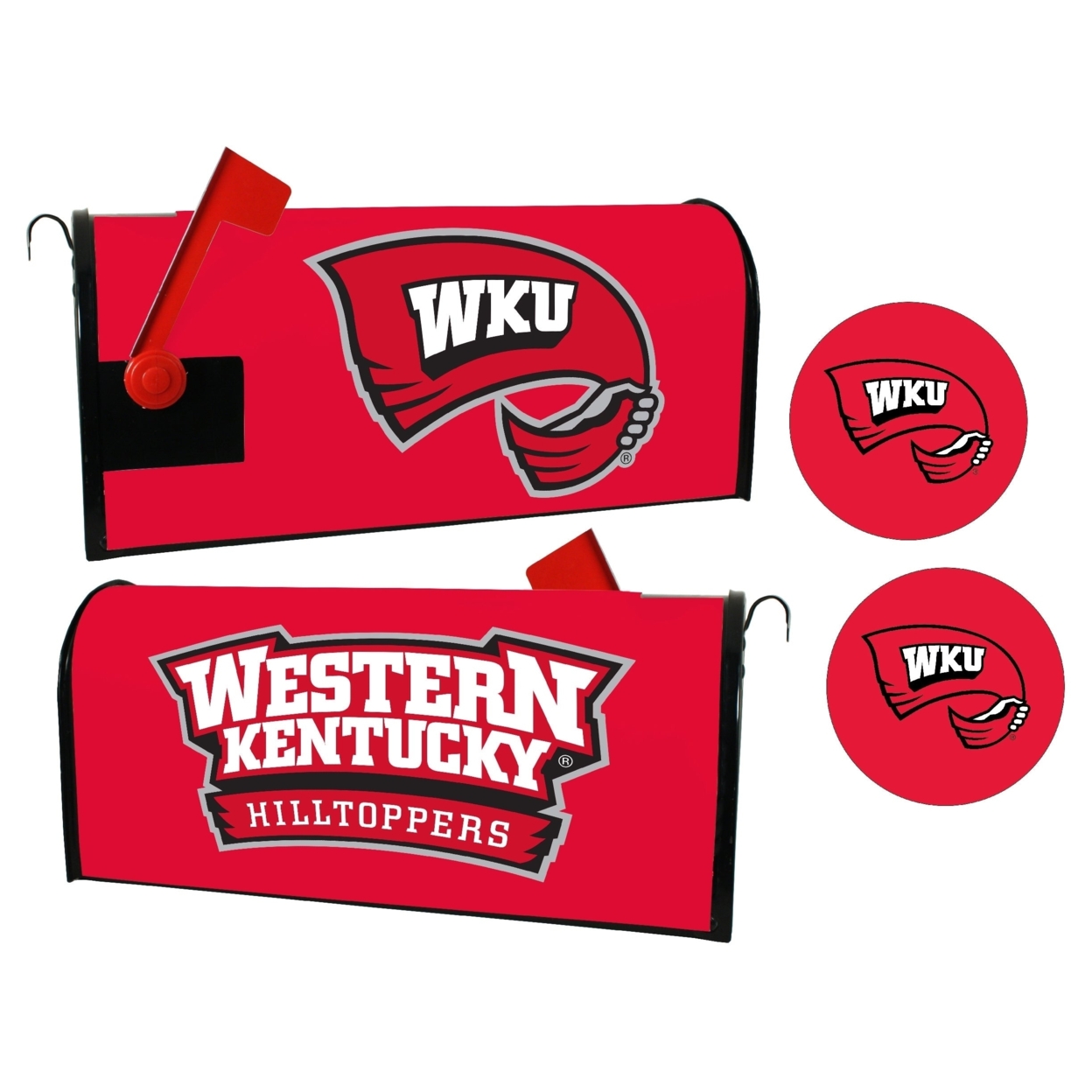 Western Kentucky Hilltoppers Magnetic Mailbox Cover & Sticker Set