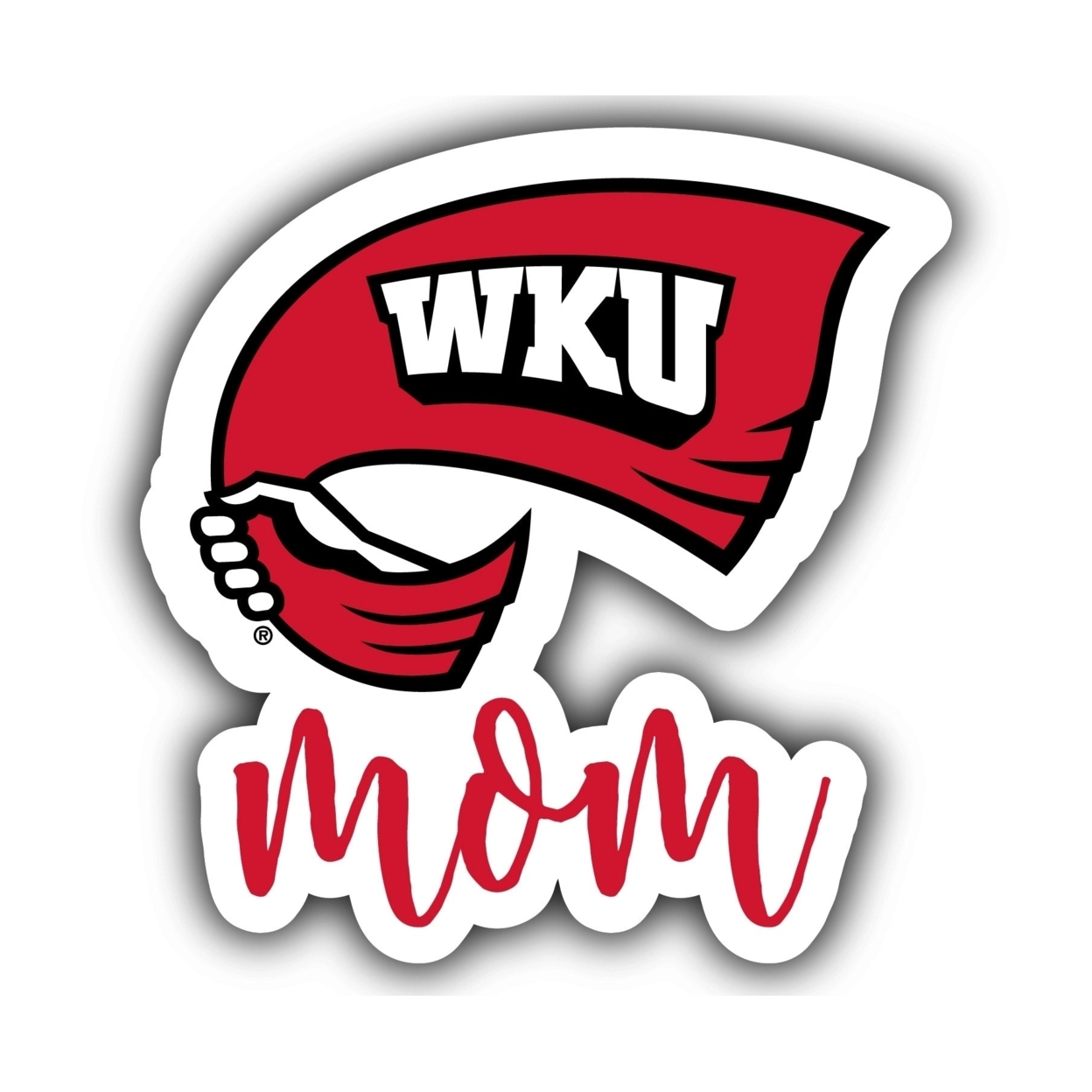 Western Kentucky Hilltoppers Proud Mom 4-Inch Die Cut Decal