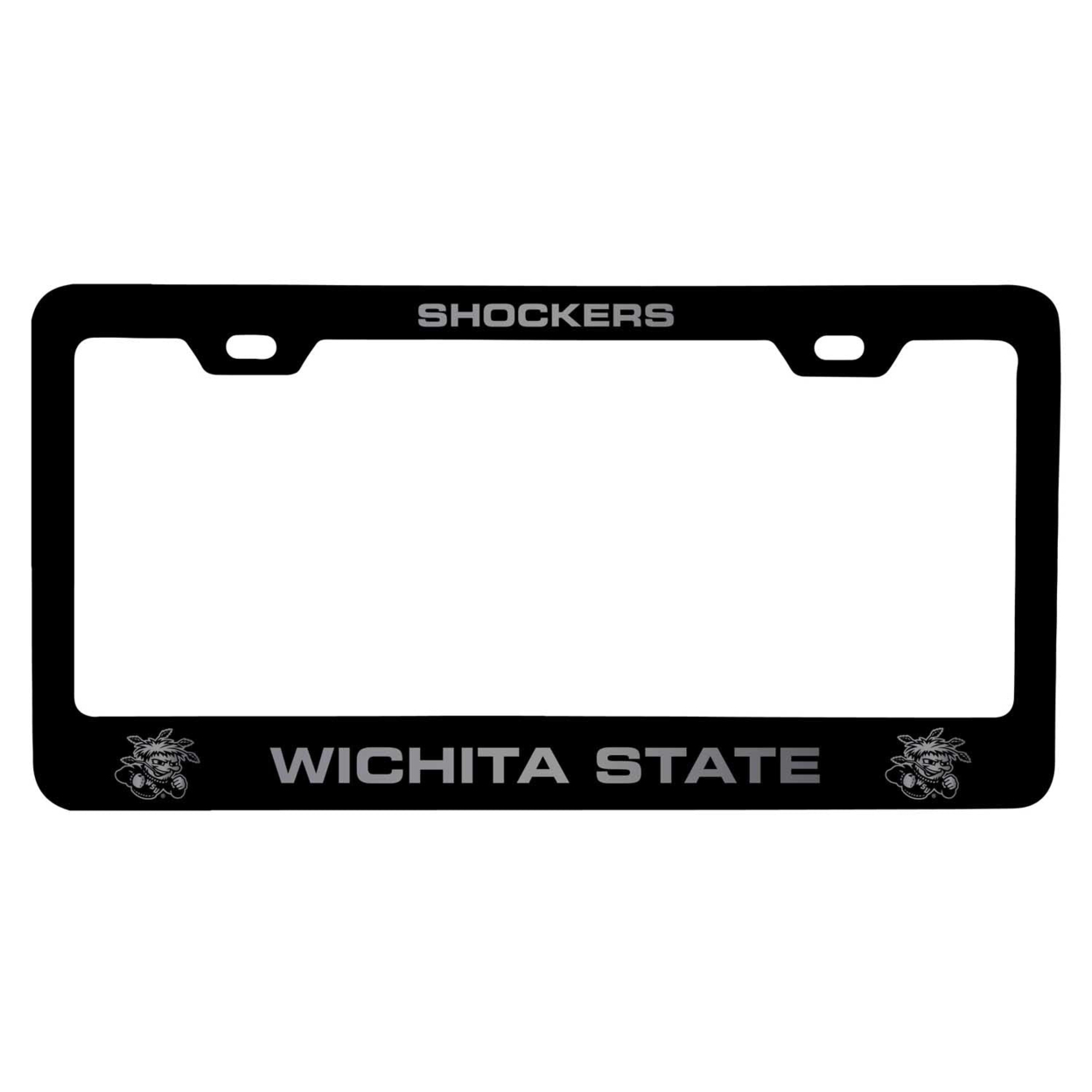 Wichita State Shockers Laser Engraved Metal License Plate Frame Choose Your Color