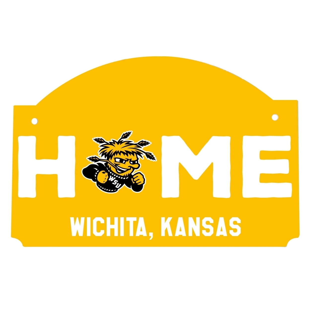 Wichita State Shockers Wood Sign With String