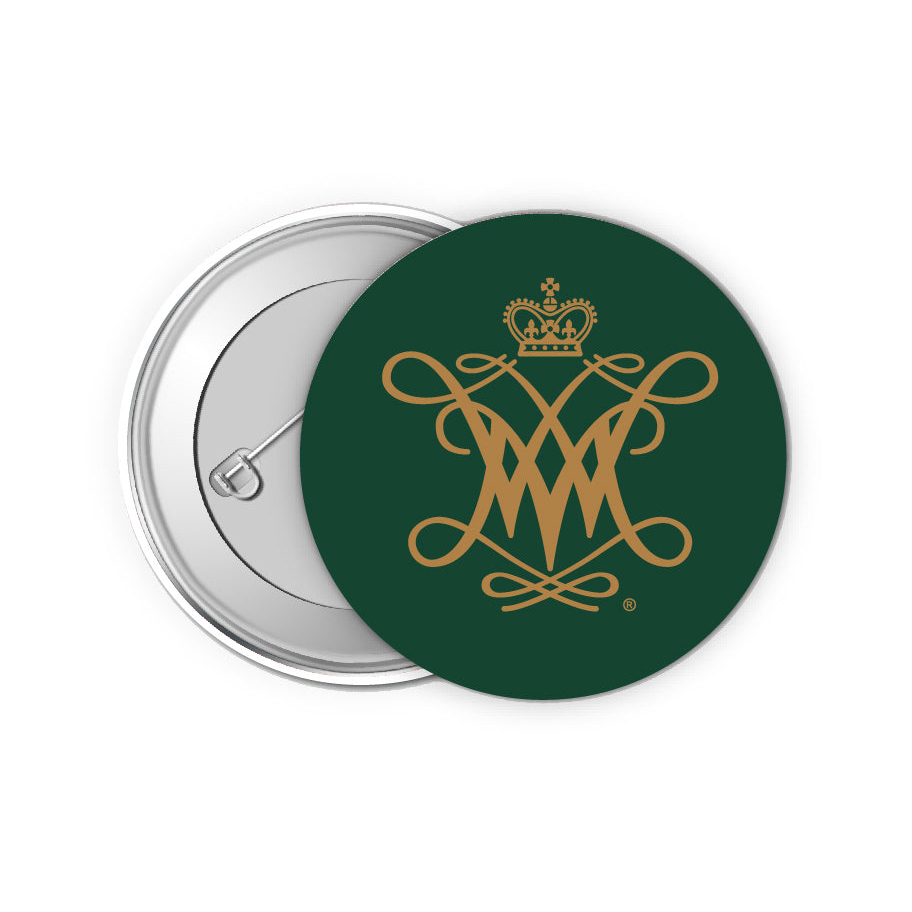 William And Mary 2 Inch Button Pin 4 Pack