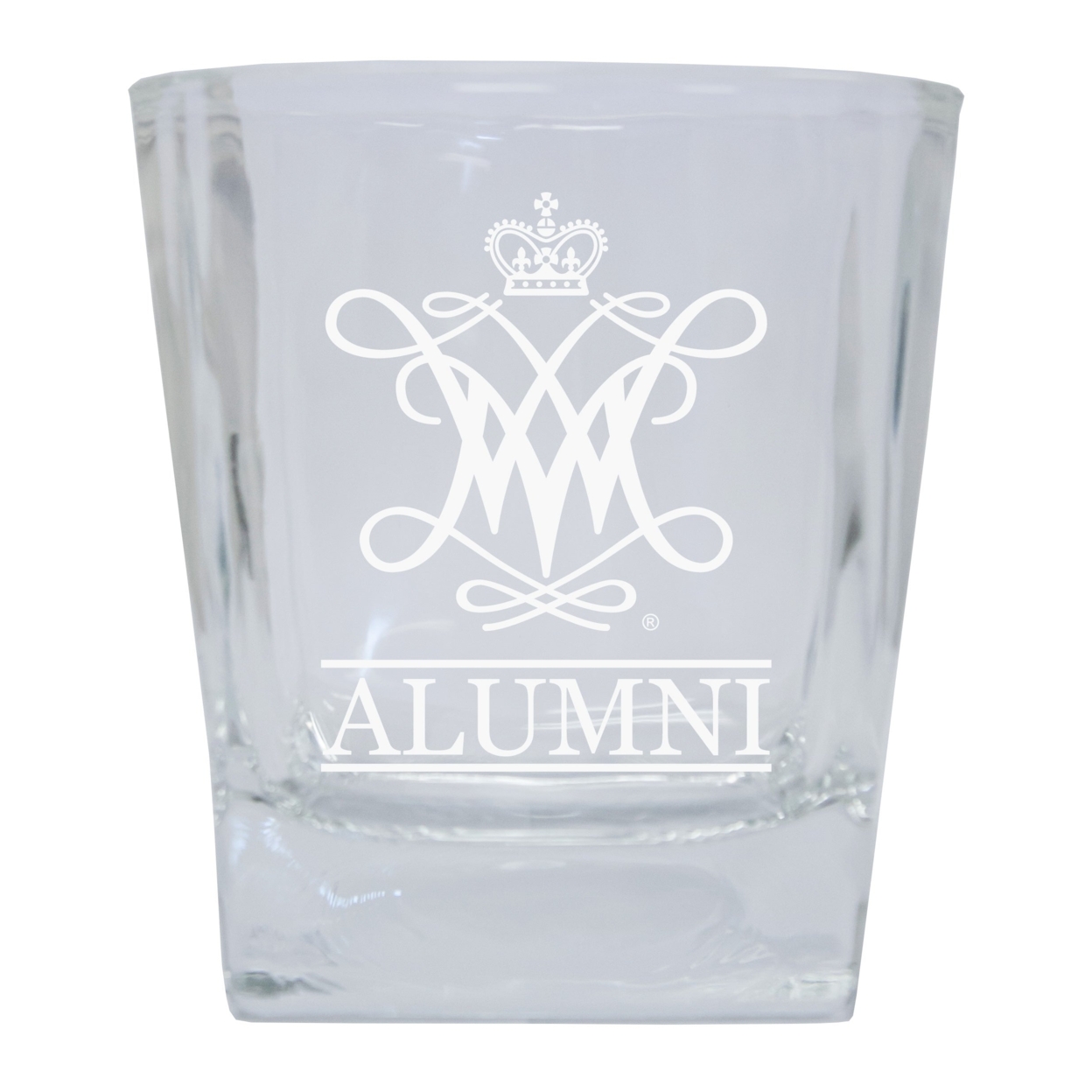 William And Mary 8 Oz Etched Alumni Glass Tumbler 2-Pack