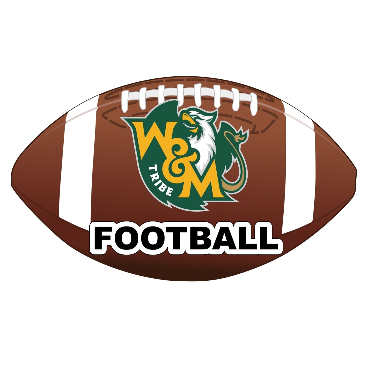 William And Mary 4-Inch NCAA Football Vinyl Decal Sticker