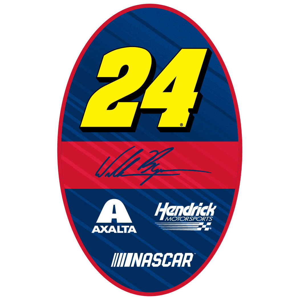 William Byron #24 NASCAR Oval Magnet New For 2020