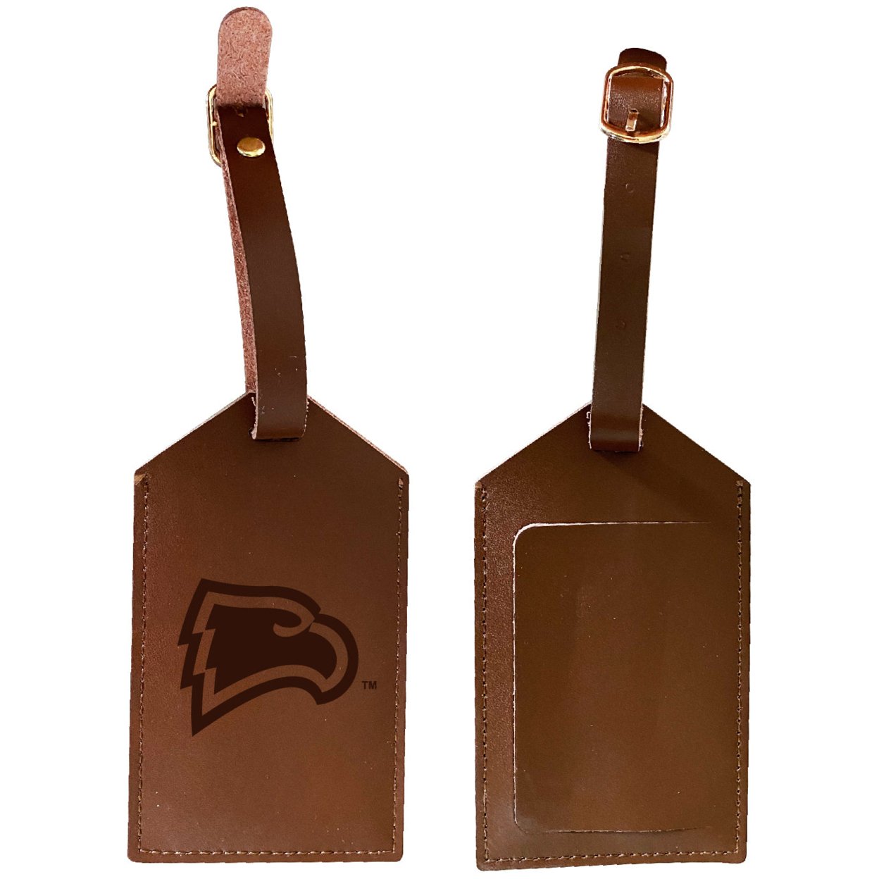 Winthrop University Leather Luggage Tag Engraved
