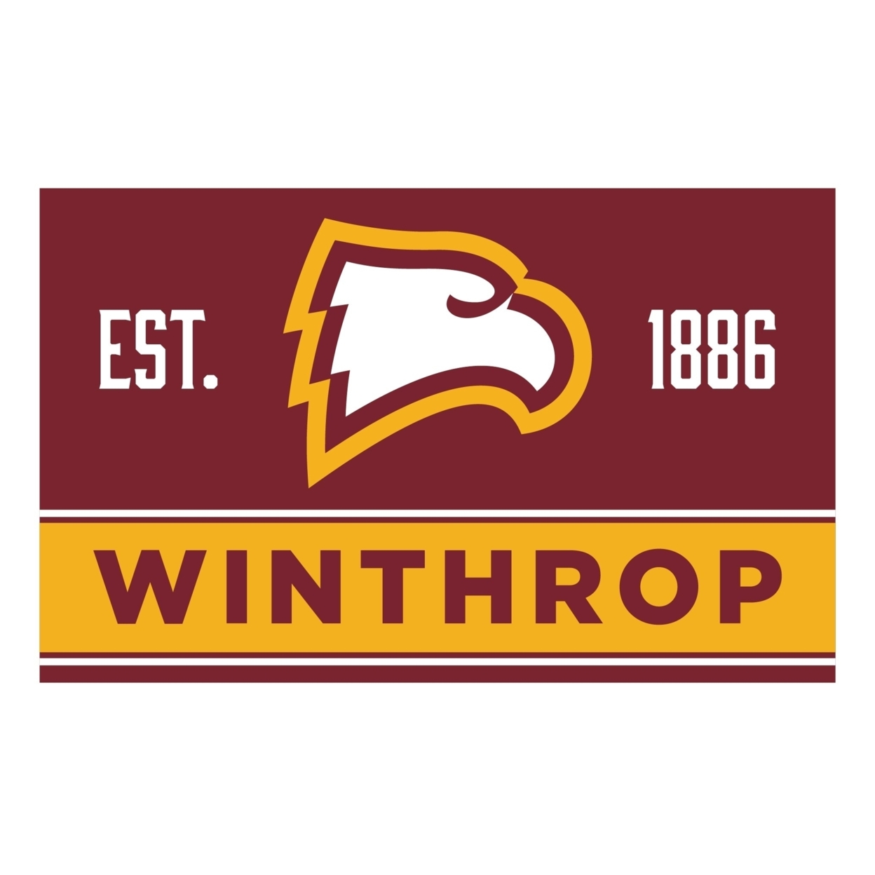Winthrop University Wood Sign With Frame