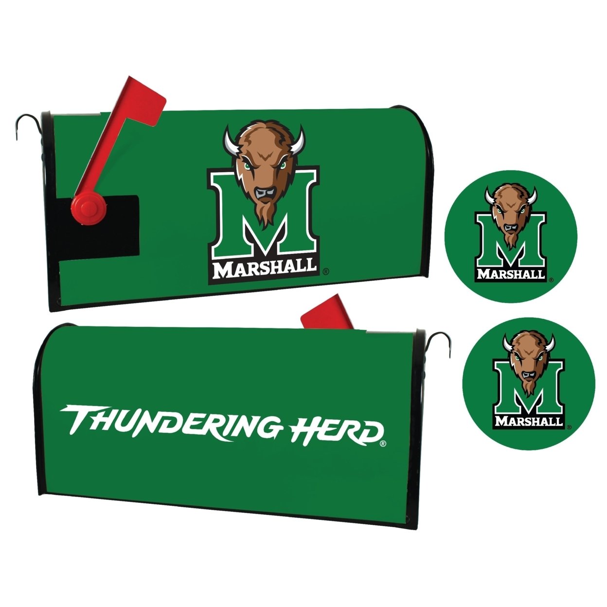 Marshall Thundering Herd Magnetic Mailbox Cover & Sticker Set