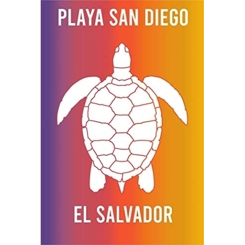 Playa San Diego El Salvador Souvenir 2x3 Inch Fridge Magnet Turtle Design
