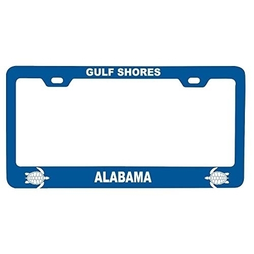 R And R Imports Gulf Shores Alabama Turtle Design Souvenir Metal License Plate Frame